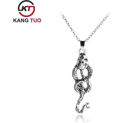 Hot Movie HP Horcrux Necklace The Wrap Snake Pendant Jewelry Anytique Chain Necklace For Women&Men