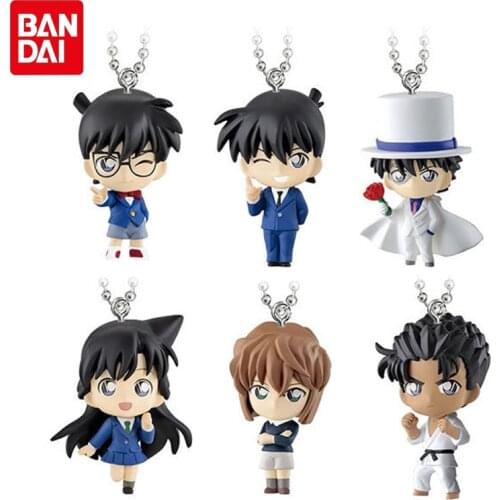Bandai Genuine Gashapon Toys Conan Edogawa Jimmy Kudo Vi Graythorn Action Figure Keychain Pendant Gacha Toys Vol.1