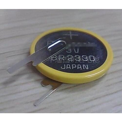 10PCS Original imported Japanese button battery BR2330 with soldering feet Vertical