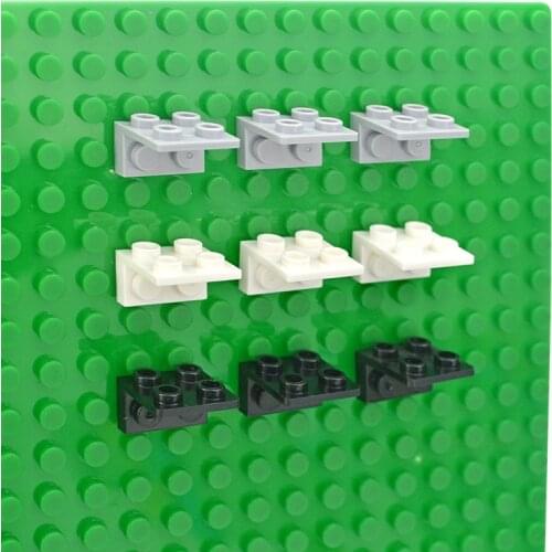 Figures Stand Base Plate 99207 Bracket 1x2 2x2 Inverted Building Blocks DIY Figure Standing Display Bracket Assemble Brick Toys