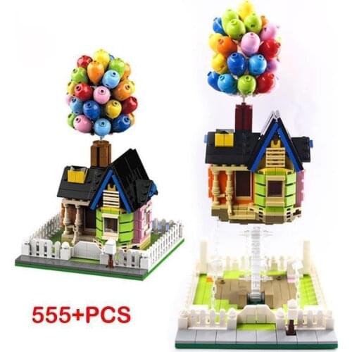 Suspended Gravity Balloon Flying House Building Blocks Creativeal Sculptures Dynamic Physics Balance Novel Toys for Kids Gifts