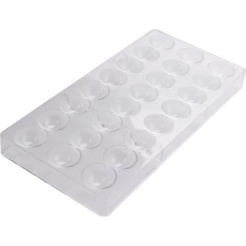 24 Holes Semi Sphere Chocolate Mould Polycarbonate Chocolate Bar Mold Half Ball Candy Maker Mold Bakeware