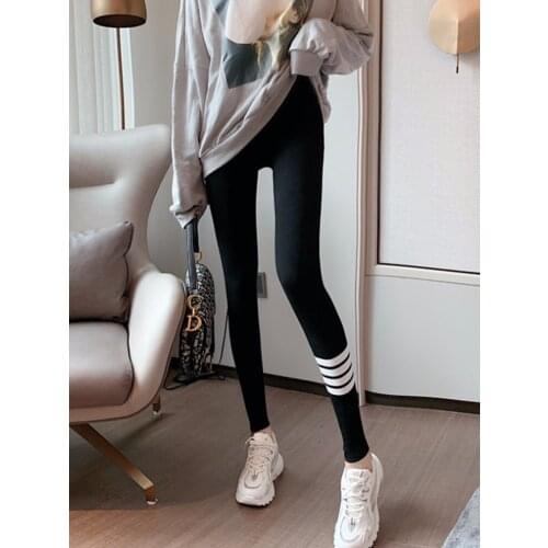 Grey Leggings spring and autumn womens elastic pants