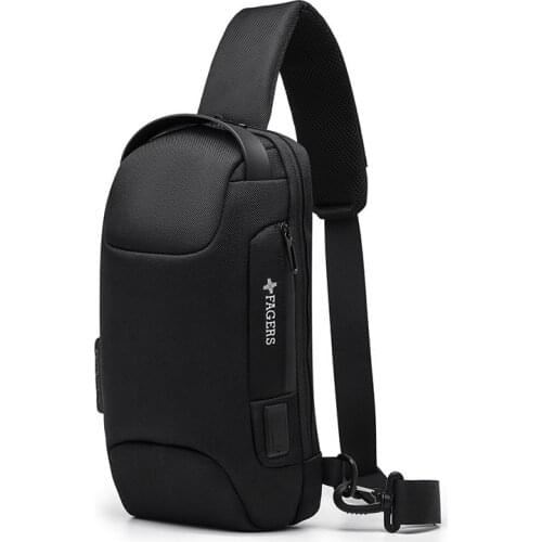 Men Business Chest Bag travel Shoulder Bag sports Motorcycle bag Anti-theft password Crossbody Bags USB Charging Messenger Bag