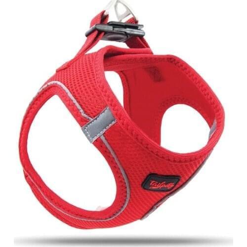 Tailpetz Airmesh Red Cat Dog Chest Collar 424158284