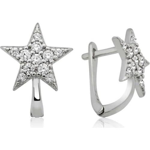 Tevuli 925 Sterling Silver Star Earrings