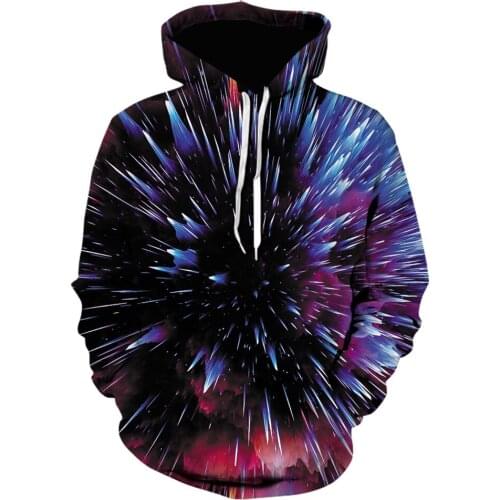 2021 Hot hoodie 3D starry sky hoodies Creative art style and autumn Fashion Hoodie trend Handsome Streetwear Pullover