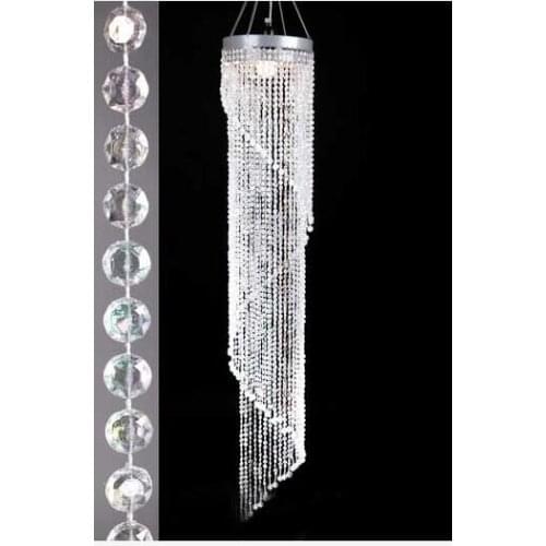 Acrylic crystal wedding centerpiece decoration hanging ceilling roof chandelier Party Props 180cm Tall by 22cm Width
