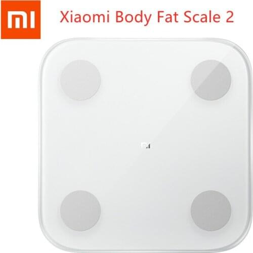 Original Xiaomi Smart Body Fat Composition Scale 2 Bluetooth 5.0 Balance Test 13 Body Data BMI Health Weight Scale LED Display