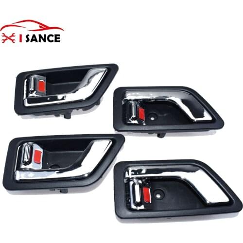 Inside Door Handle Chrome Left & Right Kit For 2002~2011 Hyundai Getz / Click Dodge Brisa 826101C000,826201C000
