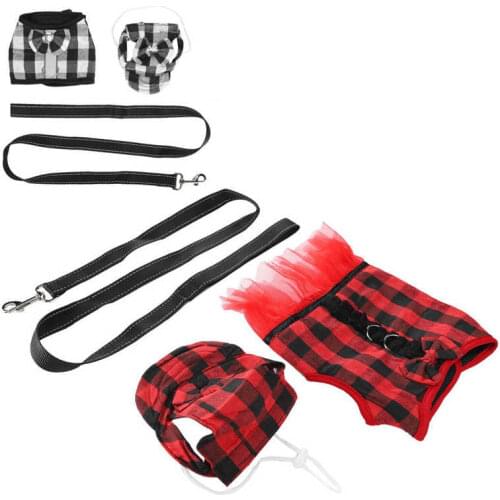 Farm Animal Feeding Eqipment Drinking Bowl Pet Pig Vest Harness Dress with Leash and Cap Pigs Escape‑Proof Walking Harness