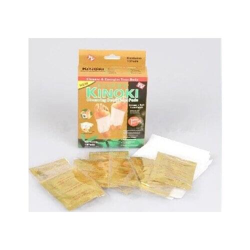 10pcs/box Natural Bamboo Acid Quintessence Detox Foot Pad Relieve Tensions & Fatigue Promote Sleeping For Foot Health Care