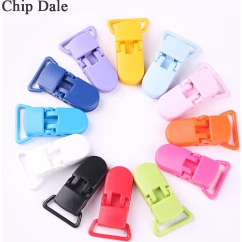 10pcs 20mm Baby Pacifier Clips Solid Plastic Soother Holder Infant Pacifier Nipples Holder Candy Color Clamp Baby Accessories