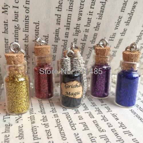 12pcs/lot Grisha Magic Bottle Necklace Pendant inspired by the Grisha Trilogy Leigh Bardugo