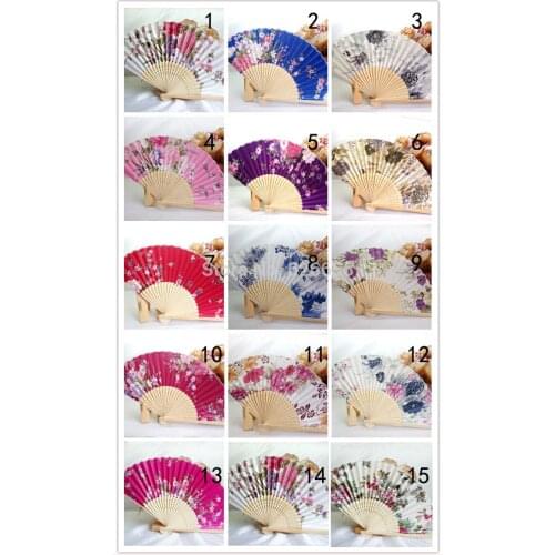 150 Personalized Silk Wedding Fan,Japanese Folding Hand Fan,Chinese Dance Fans,Wedding Shower Gift,with Laser-Cut Gift box
