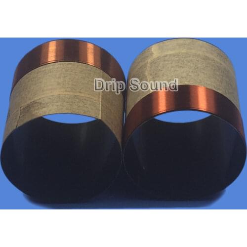 2pcs 64mm 64 Core 8ohm Bass Voice Coil BASV Black Aluminium Woofer Sound Drive Speaker Repair Parts