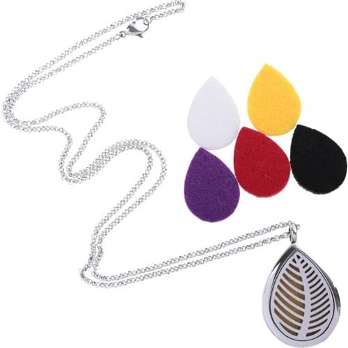 316L Pendeloque Leaf Water Drop Stainless Steel Fashion DIY Treasure