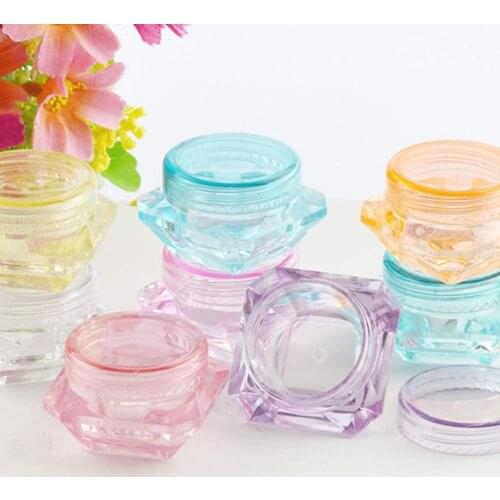 32Pcs 5g Diamond Shape Refillable Container Face Cream Lotion Empty Bottles