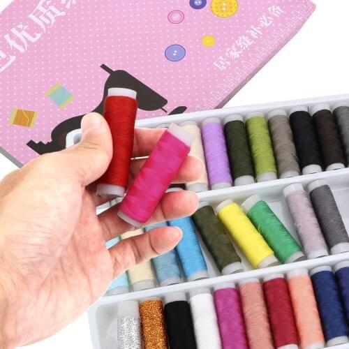 39 Color Handmade Sewing Thread Durable Sturdy Hand Stitching Home Embroidery Sewing Machine Line Box