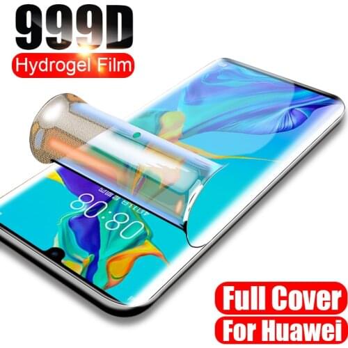 700D Hydrogel Film For Huawei P40 Pro P30 Lite Screen Protector On For Huawei P Smart 2019 P20 Lite Mate 20 Pro Film Not Glass