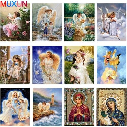 Diy Diamond Painting Cross Stitch Full Square Picture Religion Icon 5D Diamond Embroidery Mosaic New Year Decoration Gift H833