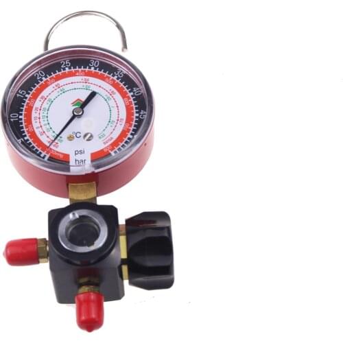 Free shipping HS-470A-R410 Hvac 1-way Manifold gauge Single Gauge For R410 With 2pcs High Pressure Hose