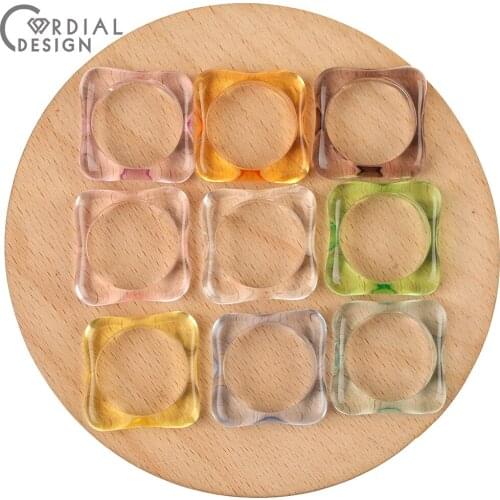 Cordial Design 23*23MM 100pcs Earrings Accessories/Hand Made/Square Design/DIY Making/Acrylic Bead/Jewelry Findings & Components