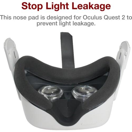 For Oculus Quest 2 VR Headset Black Silicone Nose Pad Shading Cover Cushion Eye Mask Support Holder For Quest2 VR Accessories