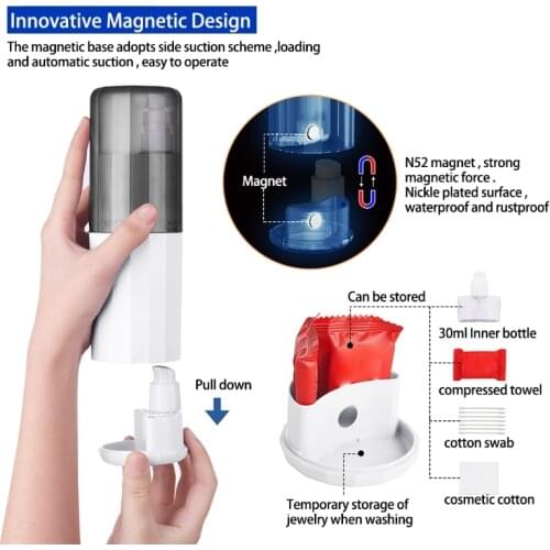 Travel Mouthwash Cup Set Bottle with 3 Spray Bottles Fortable Toothbrush Case