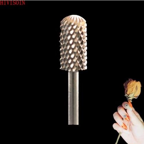 HIVISOIN- 10pcs-Carbide Nail Drill Bit - Small Rounded Top Bit - (60040130) Sliver