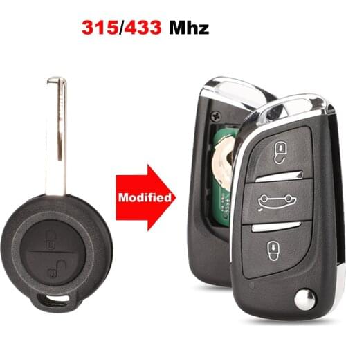 Jingyuqin Modified Car Smart Key 315/433 Mhz For Mitsubishi Colt Warior Carisma Spacestar For Smart Transmitter