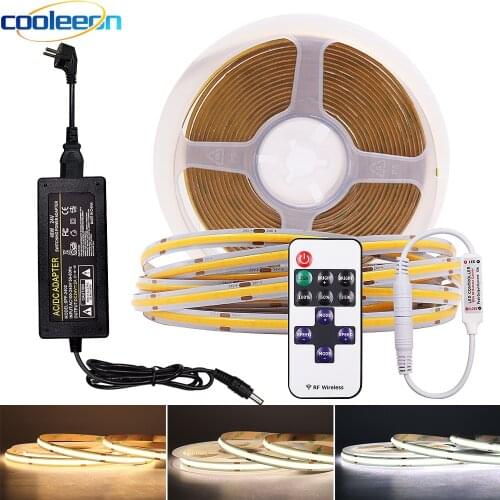 RA90 DC12V 24V FOB LED Strip Lamp 5mm 8mm 10mm Width 3000K 4000K 6000K Linear High Density LEDs Flexible Dimmable COB Light Bar