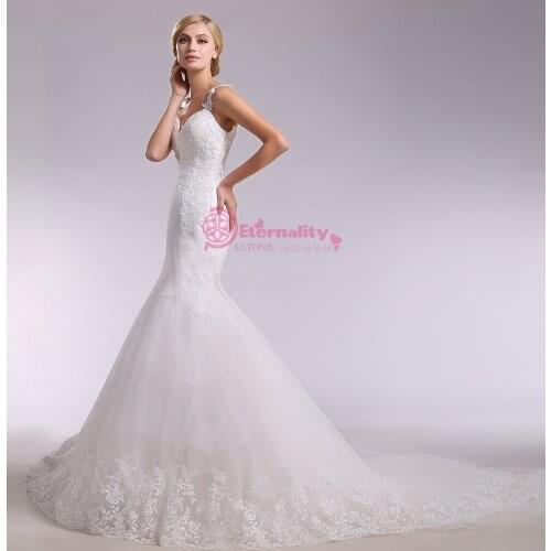 Lace appliques hot sexy see through back mermaid vintage wedding dress sweetheart vestido de noiva brides dresses 2016 casamento