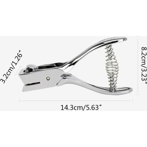 Metal Single Oval Hole Puncher Hand Held Paper Punch Cut Plier for Scrapbooking AXYF