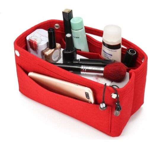 Multifunction Handbag Organizer Purse Insert Bag Felt Fabric Storage Pouch Case