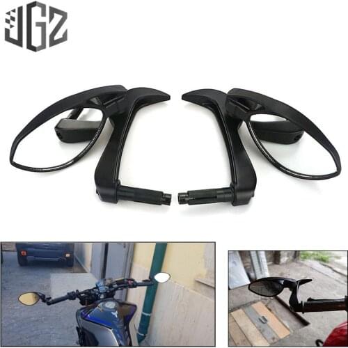 Motorcycle CNC Aluminum Handle Bar End Rear View Side Mirrors Universal For Honda KTM Yamaha Kawasaki Street Bike Accessories