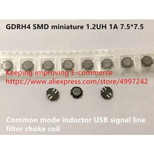 Original new 100% GDRH4 SMD miniature 1.2UH 1A common mode inductor USB signal line filter choke coil