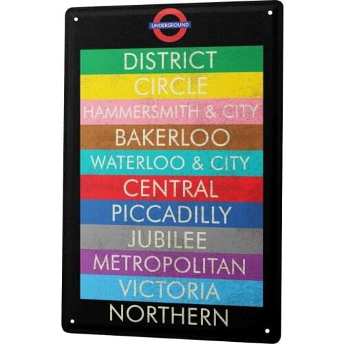 SINCE 2004 Tin Sign Metal Plate Decorative Sign Home Decor Plaques Sign Subway Metal Plate 8X12