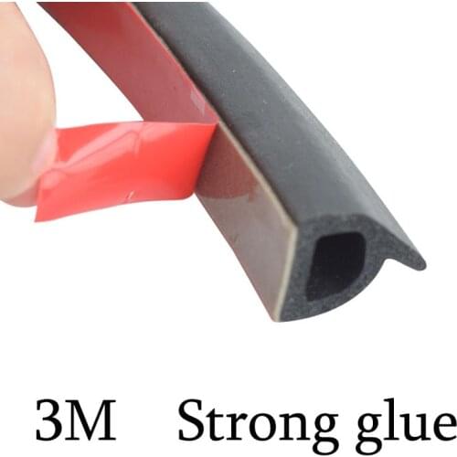 For The Honda Civic Fit Ge Door Seal Rubber Seal EPDM Sound Insulation Dustproof And Dustproof Car Door Seal