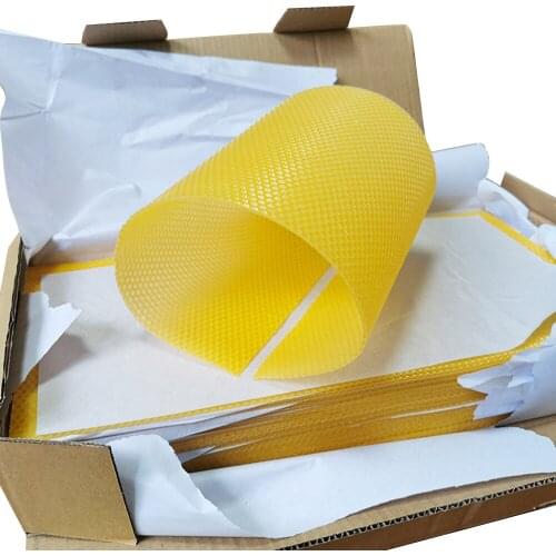 30PCS Beeswax Foundation Apis Mellifera Hive Honeycomb Beekeeping Tools Beehive Make Foundation High Quality Beeswax Beekeeper