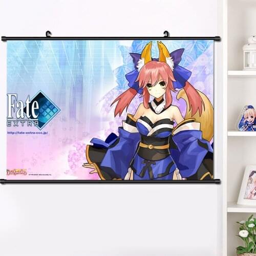 Japan Anime Manga Fate/Grand Order FGO Tamamo no Mae Cosplay Wall Scroll Mural Poster Wall Hanging Poster Home Art Decor 40*60