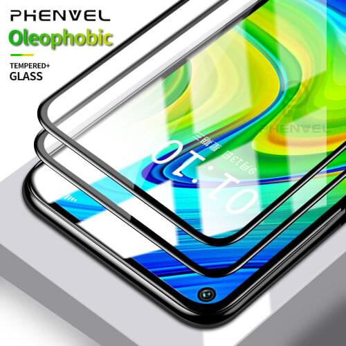 Protective Glass For Xiaomi Redmi Note 9 Full Cover Tempered Glass For Redmi Note 9S 8 8T 9 Pro Oleophobic Screen Protector