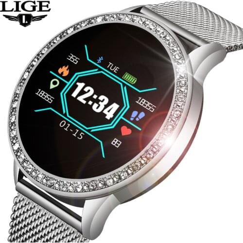 LIGE Sports Watch Women smartwatch Activity Fitness Tracker Heart Rate Blood Pressure Monitor For Android ios Health Smart watch