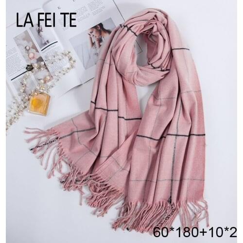 Winter Long Cashmere Scarf Women Pashmina Shawls Mens Crinkle Hijab Stoles Female Snood Warm Blanket Women Scarf For Ladies