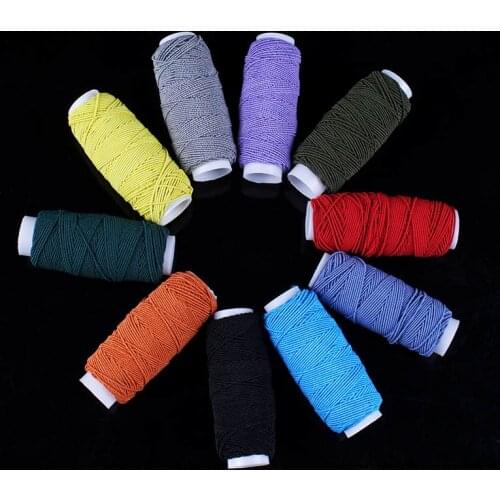 10Roll/Set Colorful Elastic Thread Mix Color Sewing Machine Thread Cheap Elastic Thread For Bracelets Beading DIY Accessory