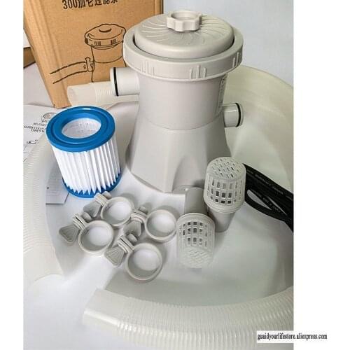 15W electric swimming pool filter pump water large pool filter household pool cleaner Water Cleaning circulation pump Tool