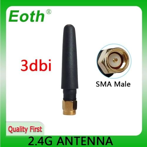 2.4G wifi antenna antena 2.4g cellular booster car para modem sma hf telephone longo alcance signal router lte gsm wi-fi carro