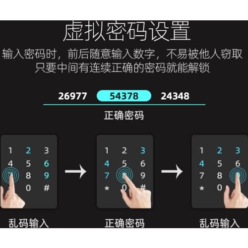 Ttlock fingerprint lock password lock home apartment wooden door smart door lock automatic remote Bluetooth fingerprint lock