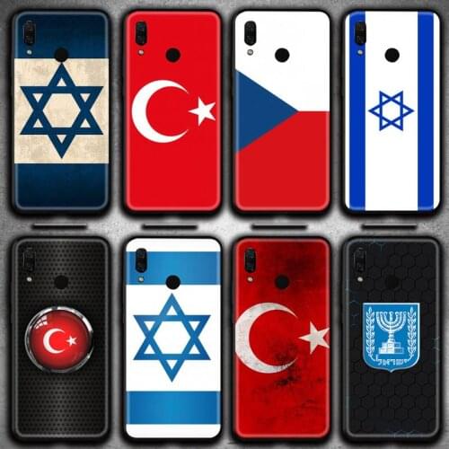 Israel Czech Republic Turkey Flag Phone Case Huawei Y6P Y8S Y8P Y5II Y5 Y6 2019 P Smart Prime Pro