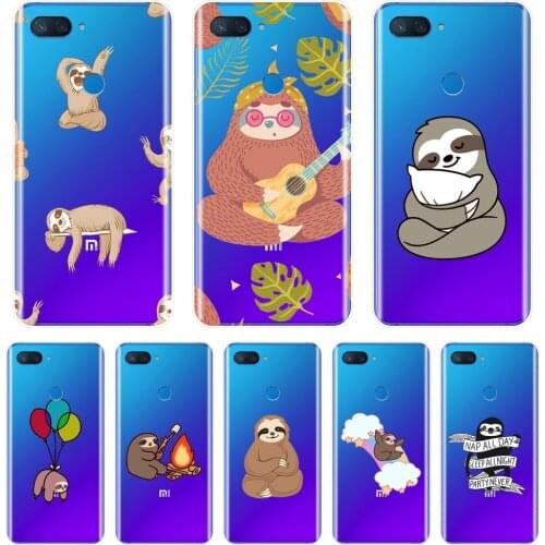 Phone Case For Xiaomi Mi A1 A2 Lite 8 SE Mi5 Mi6 Mi8 Soft Silicone Sloth Back Cover For Xiaomi Mi 5 5C 5S 5X 6 6X Plus 8 SE Lite